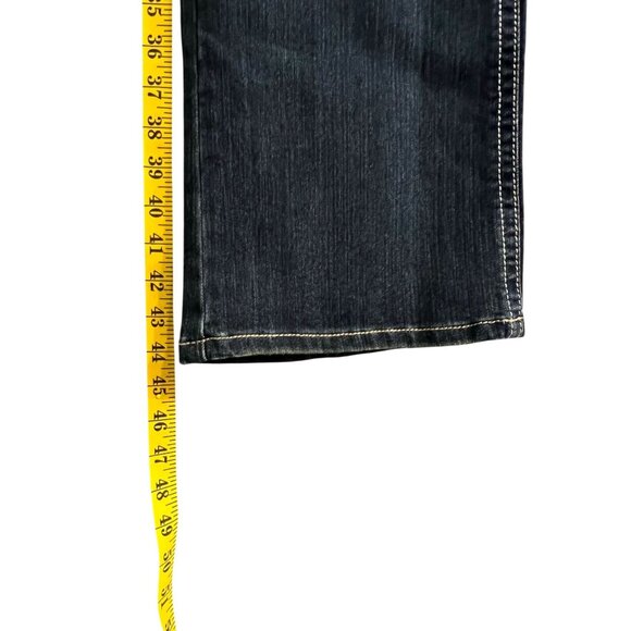 Grace In LA Womens Embroidered Jeans Size 14 Gold Detail Studs Straight - Picture 15 of 16